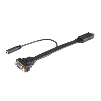 Câble adaptateur HDMI vers VGA Akasa AK-CBHD18-20BK 0,2 m noir