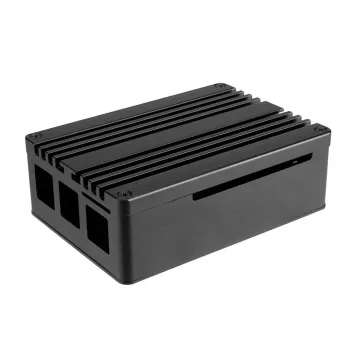 Boîtier Akasa Pi-4 - aluminium anodisé - noir
