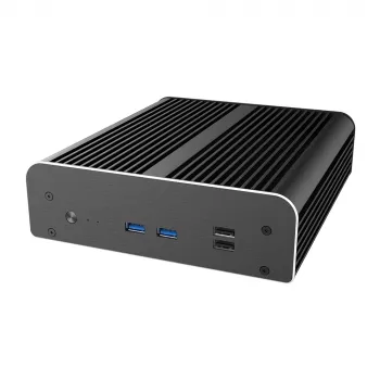 Boîtier NUC sans ventilateur Akasa A-NUC50-M1B - aluminium - noir - UCFF - baie 2,5 inch