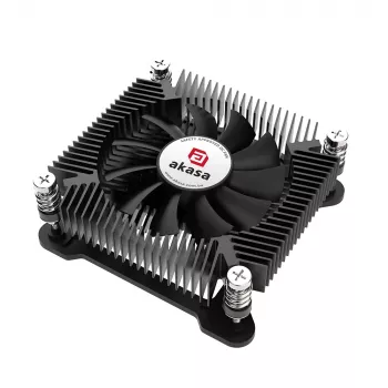 Ventilateur CPU bas profil Akasa KS7 Intel LGA 1200/115X hauteur 16 mm vis et backplate