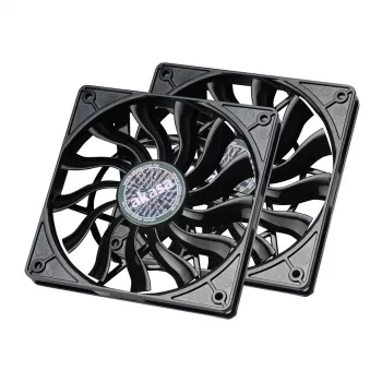 Lot de 2 ventilateurs Akasa SlimFan 12015 EBR/PWM - 30 dB - 600 rpm