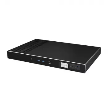 Akasa Galileo TU Plus boîtier Thin Mini-ITX 1U sans ventilateur Intel LGA1700 - noir