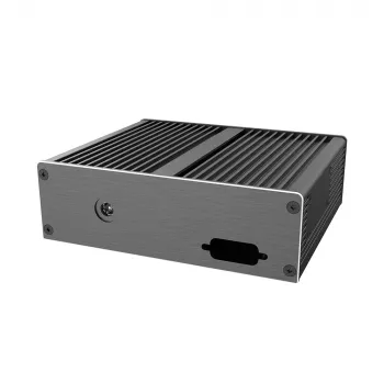 Akasa Ashton T ASUS Tinker Board 3N SBC Case with Dual Single LAN Ports, Fanless, Black Aluminum