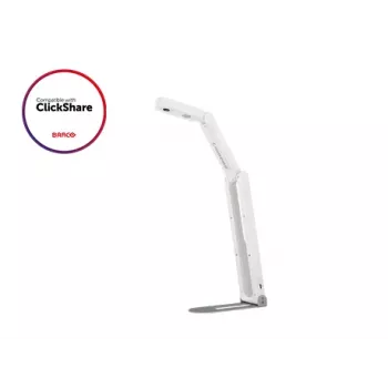 Caméra de documents USB HD/2K Lumens DC-F20, capteur 5 MP, 1920 x 1080 à 30 fps, zone de prise de vue 453 x 340 mm (A3), zoom numérique total 16x, microphone intégré