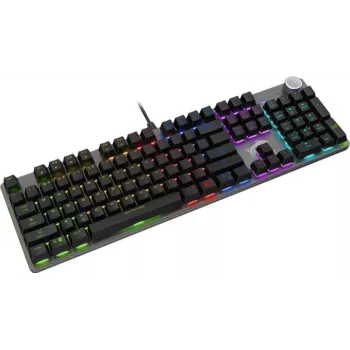 Clavier gamer mécanique MSI Forge GK320 RGB Red Switch, disposition FR, noir