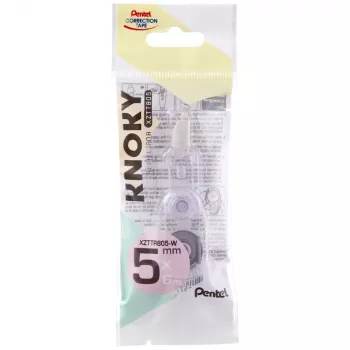 Cassette de recharge Pentel pour correcteur à rouleau KNOKY 5,0 mm
