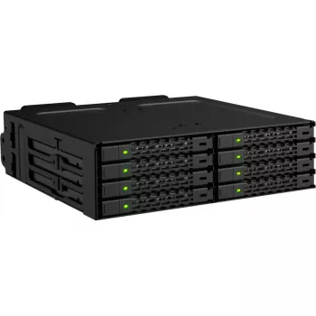 ICY DOCK ToughArmor MB998V4P-B boîtier rack mobile 8 baies U.2/U.3 NVMe SSD PCIe 4.0 pour baie 5,25 inch (4 x SlimSAS 8i SFF-8654)