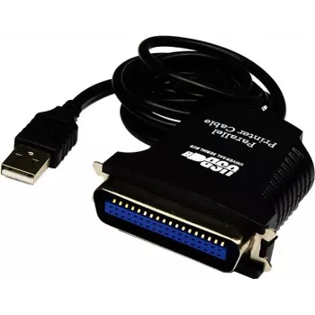 Câble adaptateur Exsys EX-1300-2 USB vers parallèle - 1 m - Noir