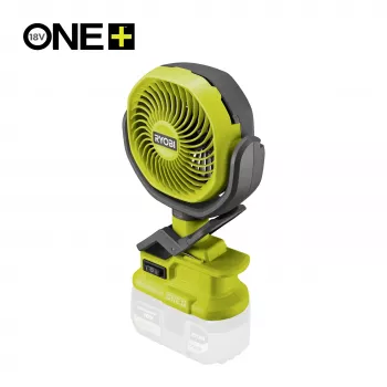 RYOBI ONE+ 18V ventilateur à pince sans fil (outil seul) - 280 CFM, rotation 360°