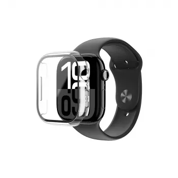 Coque en verre trempé AMAZINGTHING Radix Glass pour Apple Watch 46 mm – transparente