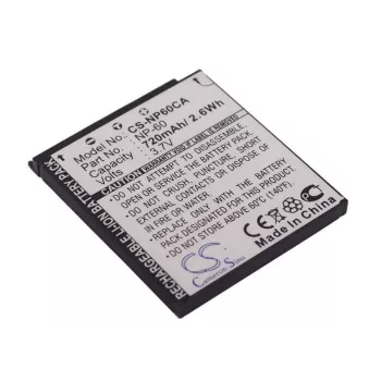 Batterie rechargeable Li-ion CAMERON SINO NP-60 / NP60 pour appareils photo Casio Exilim