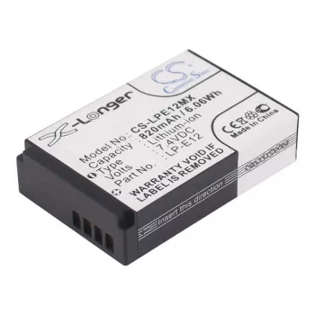 Batterie de remplacement Cameron Sino LP-E12 pour Canon EOS M