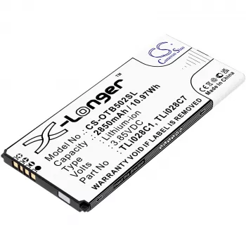 Batterie de remplacement Cameron Sino TLi028C1 TLi028C7 pour Alcatel 1B 2020 OT-5002 OT-5002A AT&T CS-OTB502SL
