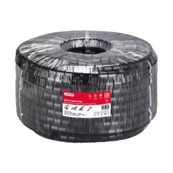 Organisateur de câbles spiralé UNITEK, 5 m, diamètre 22 mm, noir