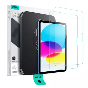 Protection d'écran en verre trempé ESR UltraFit lot de 2 pour iPad 10,9 inch (10e gén., 2022) / iPad Air 4/5 / iPad Pro 11 inch (2018-2022) transparent
