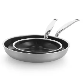 Ensemble de 2 poêles à frire GreenPan Premiere, 20+28 cm acier inoxydable