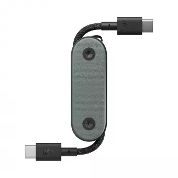 Native Union Pocket Cable câble USB-C vers USB-C 17 cm Slate Green