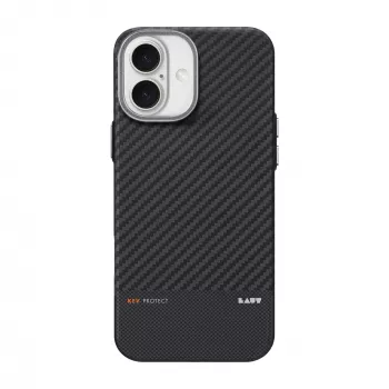 Laut Kev Protect Étui pour iPhone 16 avec MagSafe (noir)