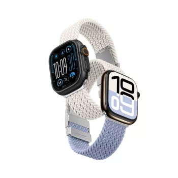 Bracelet AMAZINGTHING Blend, pack de 2, pour Apple Watch 45/46/49 mm - Starry Blue / Starlight