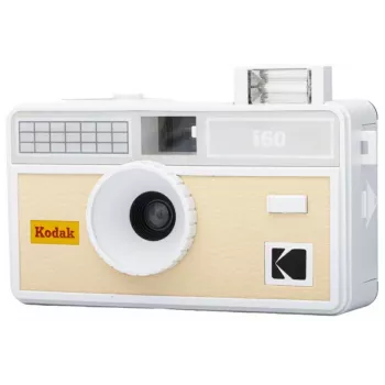 Appareil photo argentique réutilisable 35 mm KODAK I60 avec flash intégré, beige-gris