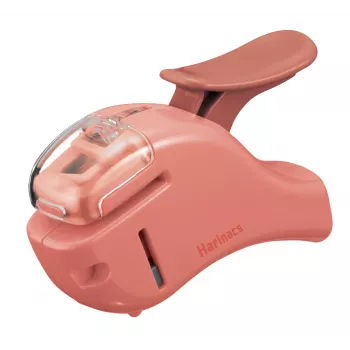 Agrafeuse sans agrafe KOKUYO Harinacs SMALL+ rose saumon, capacité 5 feuilles (SLN-MSH305VP)