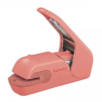 Agrafeuse sans agrafes KOKUYO Harinacs Press rose saumon, capacité 5 feuilles (SLN-MPH105VP)