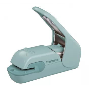 Agrafeuse sans agrafes KOKUYO Harinacs Press bleu-vert, capacité 5 feuilles (SLN-MPH105GB)