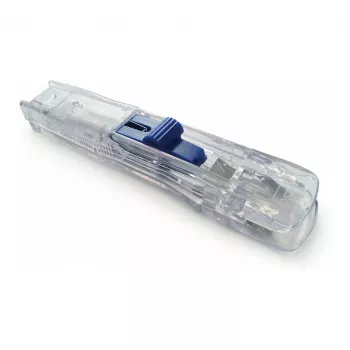 Distributeur de clips Rapesco Supaclip 40 - transparent - 40 feuilles - clips en acier inoxydable - 8 clips inclus