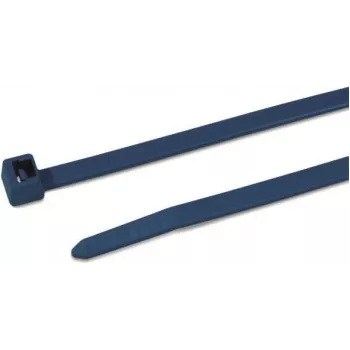 Serre-câble standard HellermannTyton 111-01225, bleu, longueur 100 mm, largeur 2,5 mm, polyamide 6.6, lot de 100