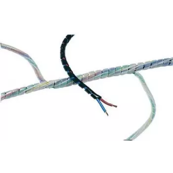Gaine de protection de câbles HellermannTyton Helawrap HWPP - transparente - polypropylène - -60 à 80 °C - 30 m - 4 mm