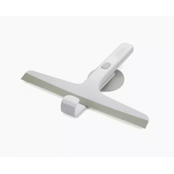 Raclette de douche Joseph Joseph EasyStore Slimline avec crochet de rangement à ventouse, gris clair (70560)