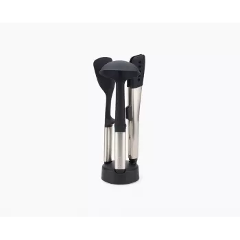 Ensemble de 3 ustensiles en acier inoxydable avec support compact Joseph Joseph Elevate Fusio
