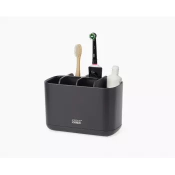 Joseph Joseph EasyStore grand porte-brosses à dents, mat noir (70599)
