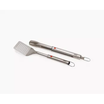 Joseph Joseph GrillOut ensemble spatule et pince de barbecue 2 pièces, gris/acier inoxydable