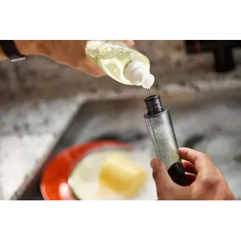 Joseph Joseph SinkTech brosse à vaisselle à distributeur de savon avec tête remplaçable, gris/vert