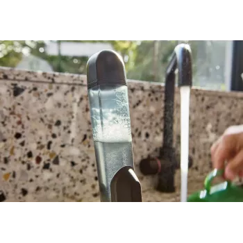 Joseph Joseph SinkTech brosse à vaisselle à distributeur de liquide vaisselle avec support en acier inoxydable