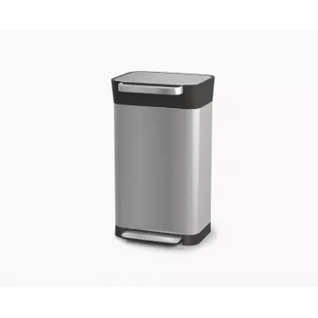 Compacteur de déchets Joseph Joseph Titan 30L en acier inoxydable avec système de compactage