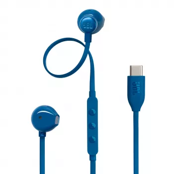 Écouteurs intra-auriculaires filaires USB-C JBL Tune 305C avec microphone - bleus