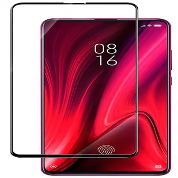 Protection d'écran en verre trempé 2.5D Evelatus pour Xiaomi Mi 9T Pro cadre noir (Full Glue)