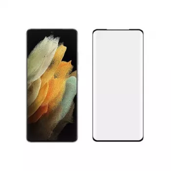 Protecteur d'écran anti-statique en verre Japan Glue Full Cover 3D pour Samsung Galaxy S21 Ultra Evelatus