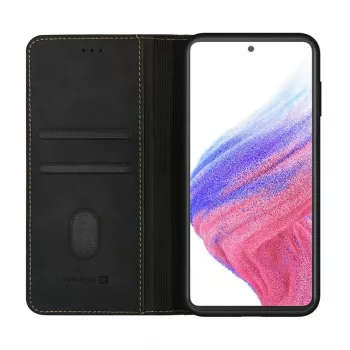 Evelatus Samsung Galaxy A53 Étui à rabat Folio Noir