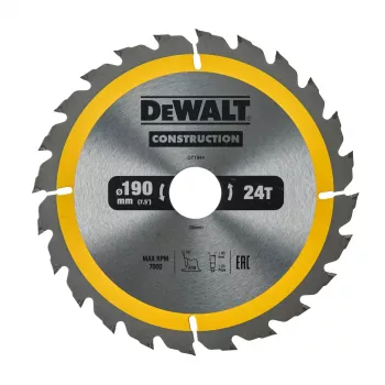 DEWALT Lame de scie circulaire 190x30 mm 24T +16° Super Thin Kerf TCT