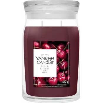 Bougie en pot Yankee Candle Signature Black Cherry Large, 567 g