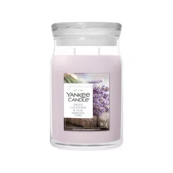 Bougie en pot Yankee Candle Signature Dried Lavender & Oak grande 567 g