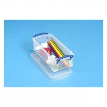 Boîte de rangement Really Useful Boxes 0.9C - transparente - 0,9 litre - rectangulaire - polypropylène
