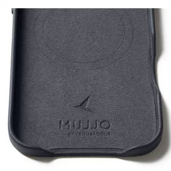 Étui en cuir Mujjo MagSafe pour iPhone Air, basalt