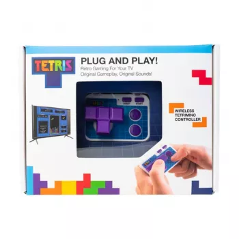 FIZZ CREATIONS console d'arcade rétro Tetris Plug-and-Play sans fil avec manette