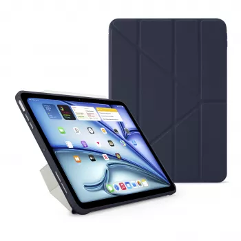 Pipetto Origami No1 Original Étui pour iPad Air 11 (M2/M3) / iPad Air 10.9 (4e/5e gén.), bleu foncé