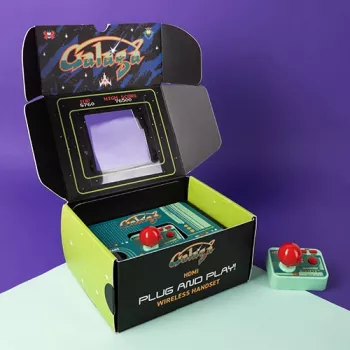 Console sans fil plug & play rétro arcade Galaga FIZZ CREATIONS avec 2 manettes