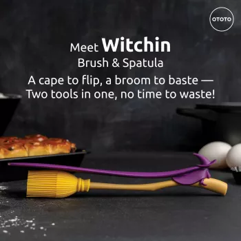 Ensemble pinceau de pâtisserie et spatule OTOTO Witchin (OT2230)